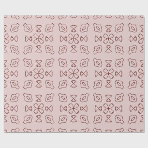 Elegante minimalistische geometrische Linienkunst  Geschenkpapier
