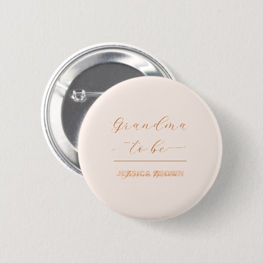 Elegante minimalistische geschlechtsneutrale werde button (Vorne & Hinten)