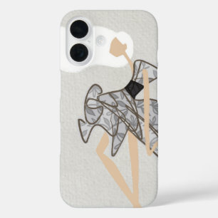 Elegante minimalistische Glamour-Modekunst iPhone 16 Hülle