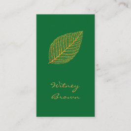 Elegante, minimalistische, goldene Visitenkarte