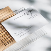 Elegante Minimalistische, handgeschriebene Script- RSVP Karte