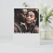 Elegante minimalistische Hochzeit danke Ihnen mit  (Stehend Vorderseite)