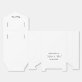 Elegante Minimalistische Hochzeit Dankeschön-Box Geschenkschachtel (Ungefaltet)