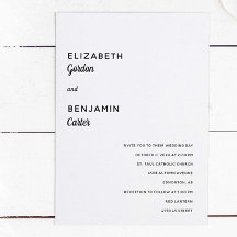 Elegante Minimalistische Hochzeit Einfache Typogra
