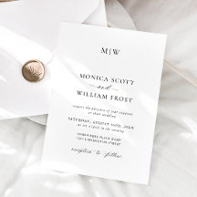 Elegante Minimalistische Hochzeit