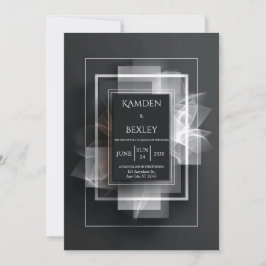 Elegante Minimalistische Hochzeit Einladung