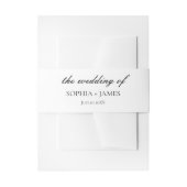 Elegante Minimalistische Hochzeit Einladungsbanderole (Vorderseite Beispiel)