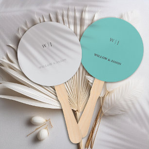 Elegante minimalistische Hochzeit Fächer