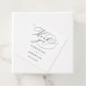 Elegante Minimalistische Hochzeit Geschenkanhänger (Beispiel)