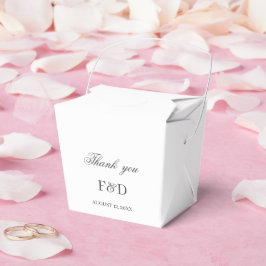 Elegante, minimalistische Hochzeit Geschenkschachtel