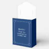 Elegante Minimalistische Hochzeit Geschenkschachtel (Geöffnet)