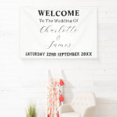Elegante Minimalistische Hochzeit in Schwarz und W Banner (InSitu)