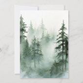 Elegante Minimalistische Hochzeit in Schwarz und W Einladung (Rückseite)