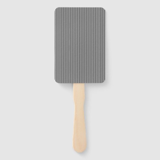 Elegante Minimalistische Hochzeit in Schwarz und W Fächer (Rückseite)