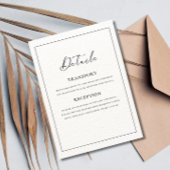 Elegante Minimalistische Hochzeit Moderne Hochzeit Einladung