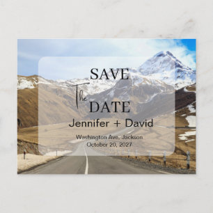 Elegante Minimalistische Hochzeit - Rettet das Dat Postkarte