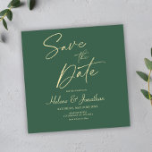 Elegante Minimalistische Hochzeit rettet das Datum