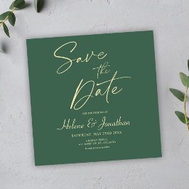 Elegante Minimalistische Hochzeit rettet das Datum