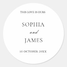 Elegante Minimalistische Hochzeit