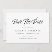 Elegante Minimalistische Hochzeit Save The Date (Vorderseite)