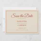 Elegante Minimalistische Hochzeit Save The Date (Vorderseite)