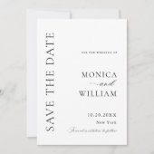 Elegante Minimalistische Hochzeit Save The Date (Vorderseite)