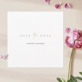 Elegante Minimalistische Hochzeit Save The Date