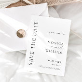 Elegante Minimalistische Hochzeit Save The Date
