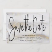 Elegante Minimalistische Hochzeit speichern Sie da Save The Date (Vorderseite)