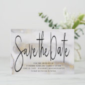 Elegante Minimalistische Hochzeit speichern Sie da Save The Date (Stehend Vorderseite)