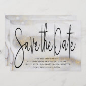 Elegante Minimalistische Hochzeit speichern Sie da Save The Date (Vorne/Hinten)