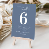 Elegante Minimalistische Hochzeit Tischnummer