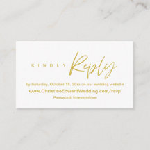 Elegante, Minimalistische, hochzeitliche Online-UA