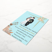 Elegante Minimalistische Hochzeits-Einladungsvorla Folieneinladung (Gedreht)