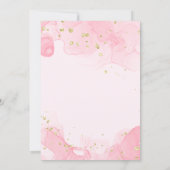 Elegante Minimalistische Hochzeitseinladung mit Go Einladung (Rückseite)