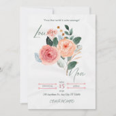 Elegante Minimalistische Hochzeitseinladung Save The Date (Vorderseite)