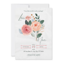 Elegante Minimalistische Hochzeitseinladung