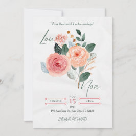 Elegante Minimalistische Hochzeitseinladung Save The Date