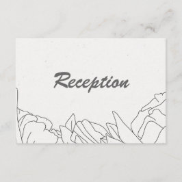 Elegante Minimalistische Hochzeitsempfehlung Begleitkarte