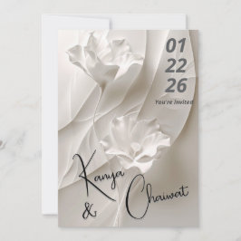 Elegante Minimalistische Hochzeitsfeier Einladung