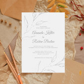 Elegante Minimalistische Hochzeitsfeier Einladung