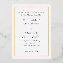 Elegante Minimalistische Hochzeitsfeier