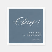 Elegante Minimalistische Hochzeitsfeier Serviette (Vorderseite)