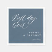 Elegante Minimalistische Hochzeitsfeier Serviette (Vorderseite)