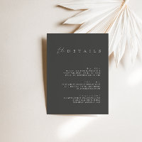 Elegante Minimalistische Hochzeitskarte