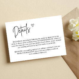 Elegante Minimalistische Hochzeitskarte Einladung