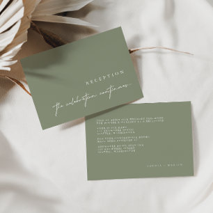 Elegante Minimalistische Hochzeitskarten RSVP Karte