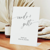 Elegante Minimalistische Hochzeitskarten und Gesch Sockelschild