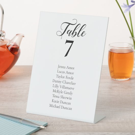 Elegante Minimalistische Hochzeitsstiftung Sockelschild (In Situ)