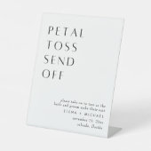 Elegante Minimalistische Hochzeitstorte abschicken Sockelschild (Vorderseite)